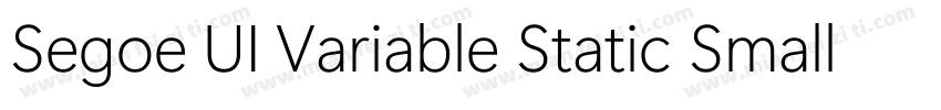 Segoe UI Variable Static Small Bol字体转换